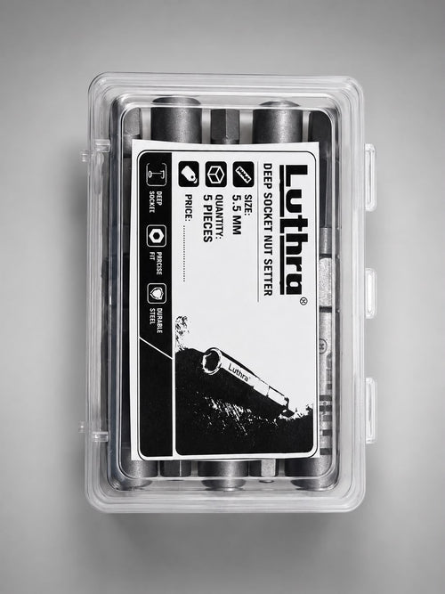 Luthra Nut Driver Bits – 80mm Non-Magnetic Power Tool Bits