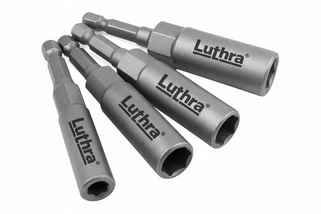 Luthra Magnetic Nut Driver Bits – Studio Shot