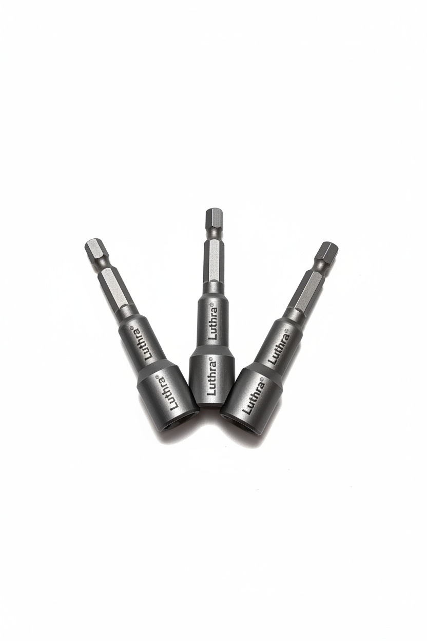Luthra Magnetic Nut Driver Bits – Studio Shot