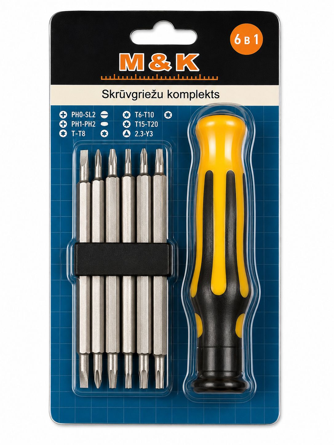 6-Piece Double-Ended Screwdriver Set